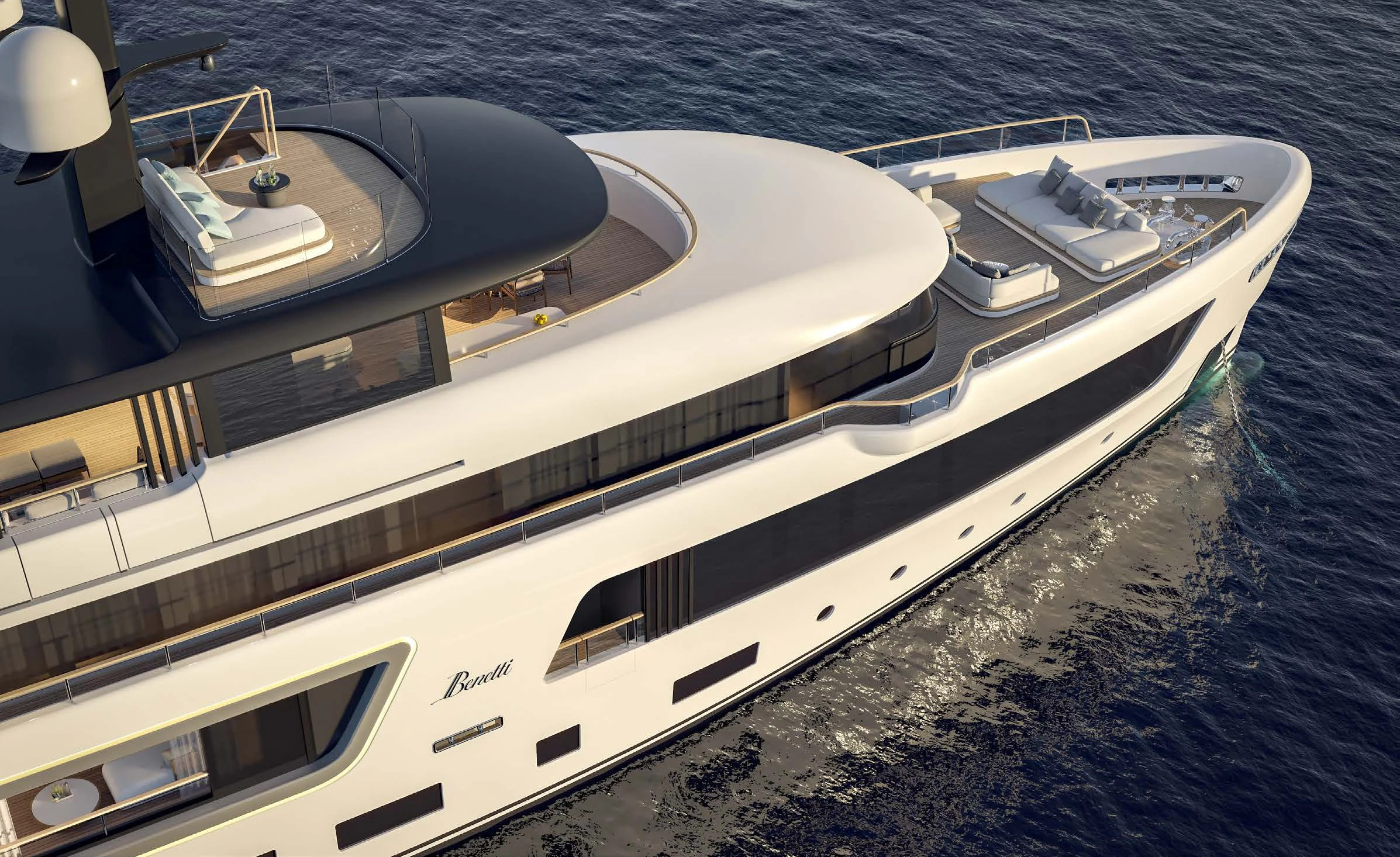 a white yacht on the water aboard MOTOPANFILO 45M BMP502 Yacht for Sale