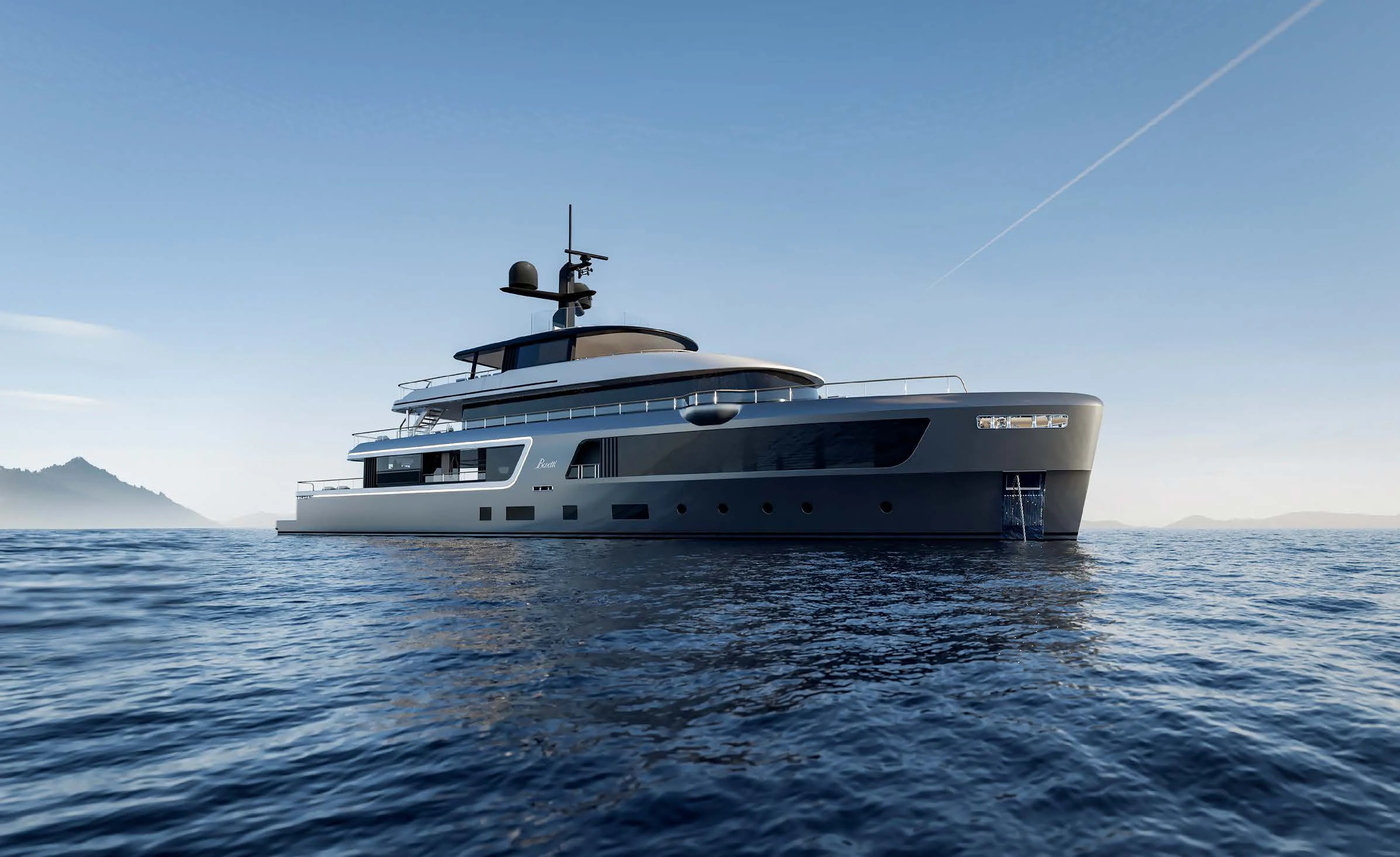 a boat in the water aboard MOTOPANFILO 45M BMP502 Yacht for Sale