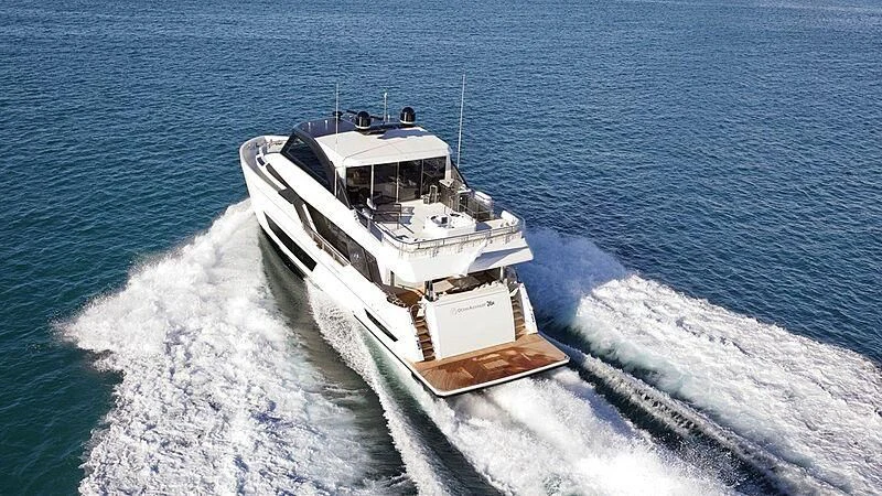 a boat on the water aboard MAKORO Yacht for Sale