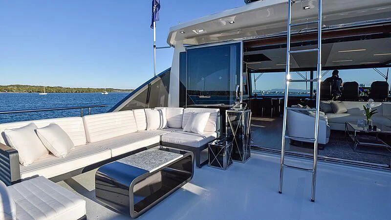 a boat on the water aboard MAKORO Yacht for Sale