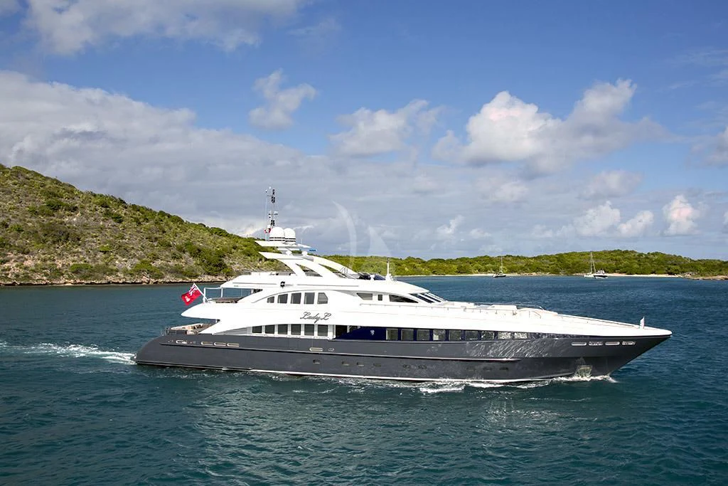 a boat on the water aboard LADY L Yacht for Charter