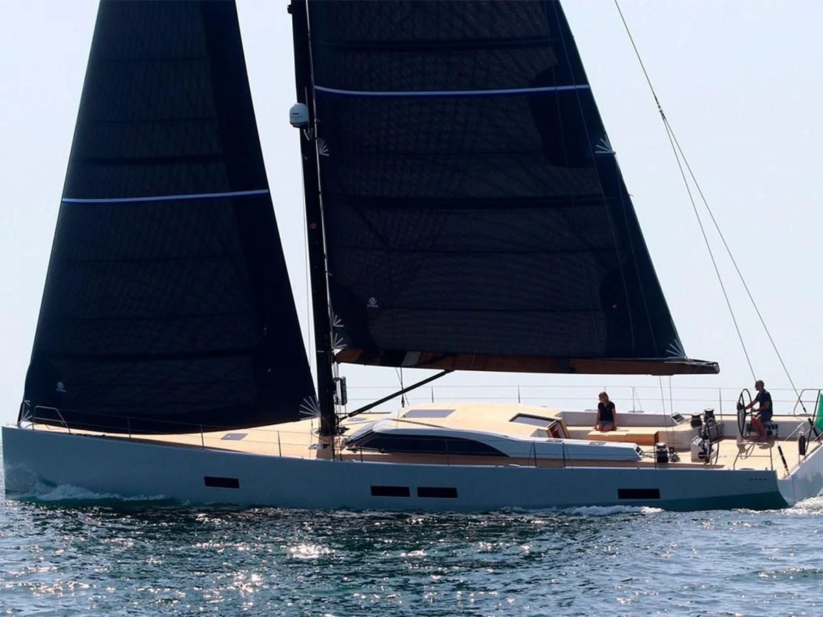 a sailboat on the water aboard ONE SHOT Yacht for Sale
