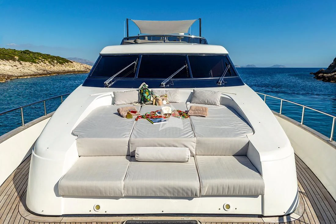 a boat on the water aboard THE BIRD Yacht for Charter