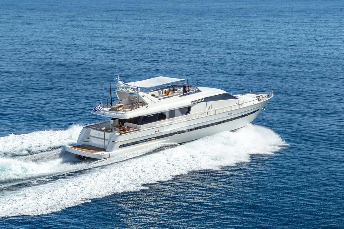 a boat on the water aboard THE BIRD Yacht for Charter