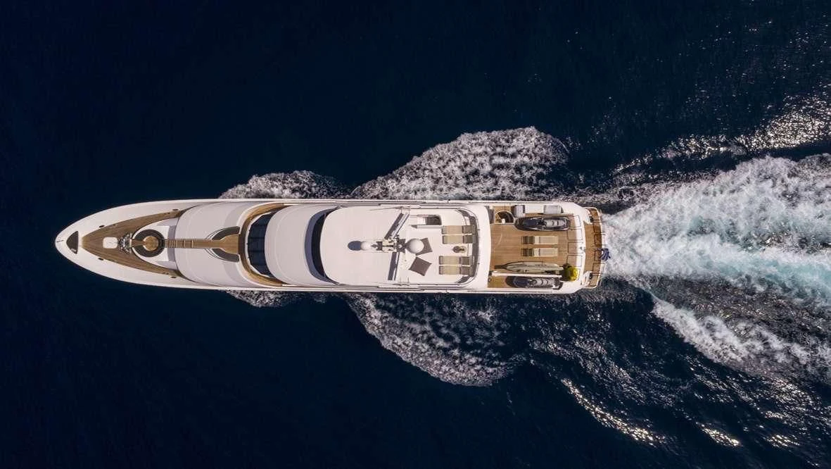 a space ship in space aboard ENDLESS SUMMER Yacht for Sale