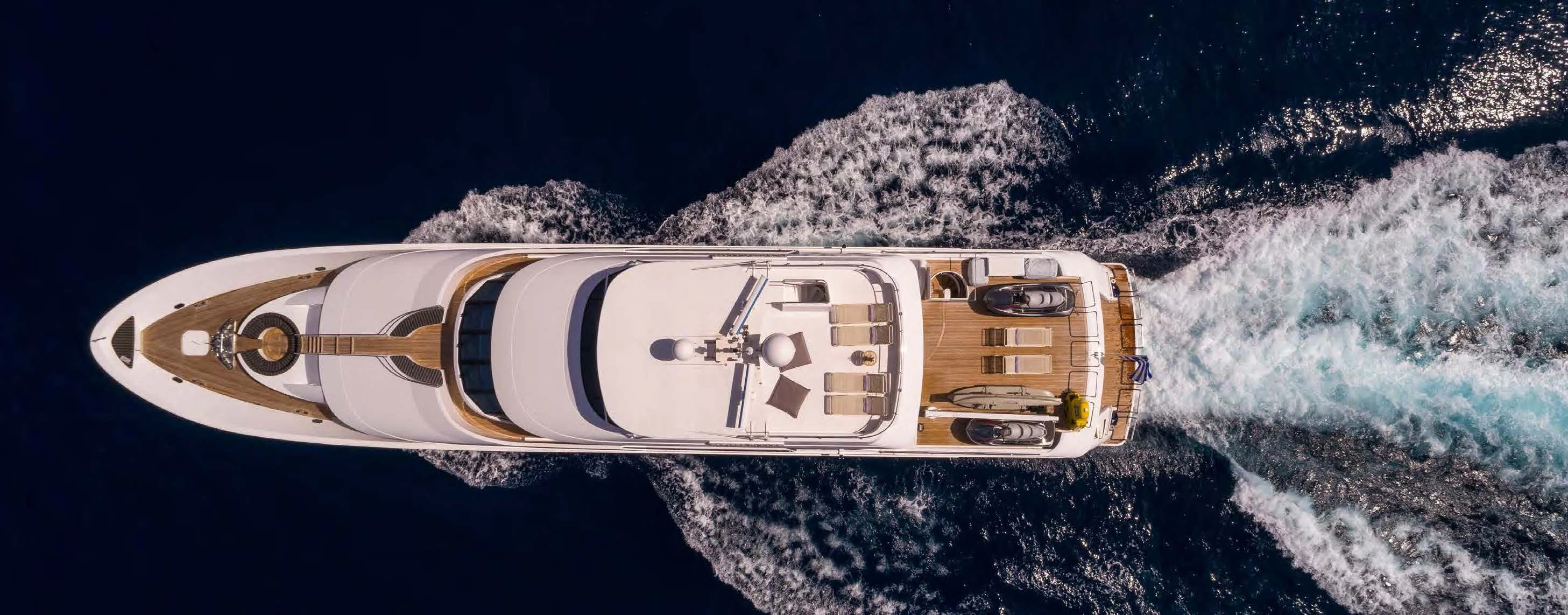 a space ship in space aboard ENDLESS SUMMER Yacht for Sale