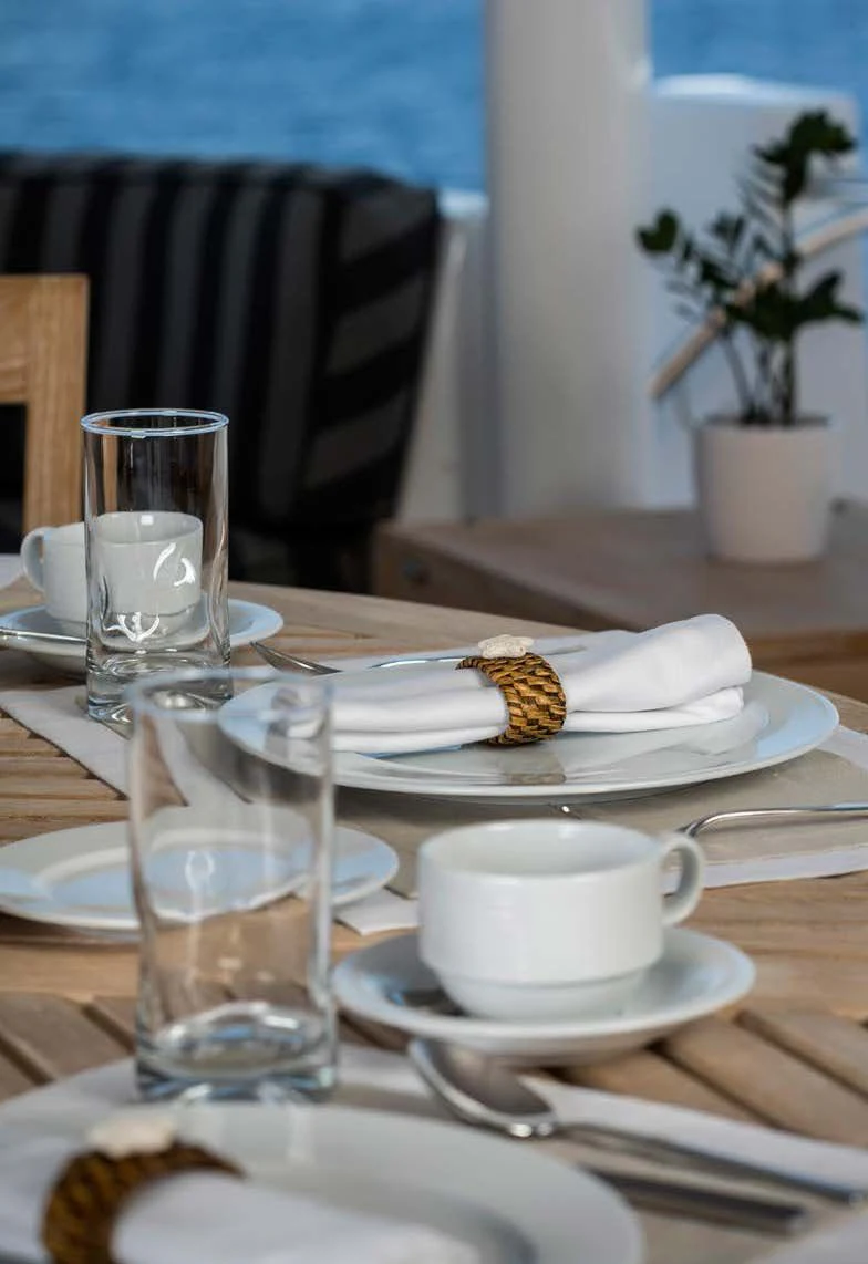 a plate of dessert on a table aboard ENDLESS SUMMER Yacht for Sale