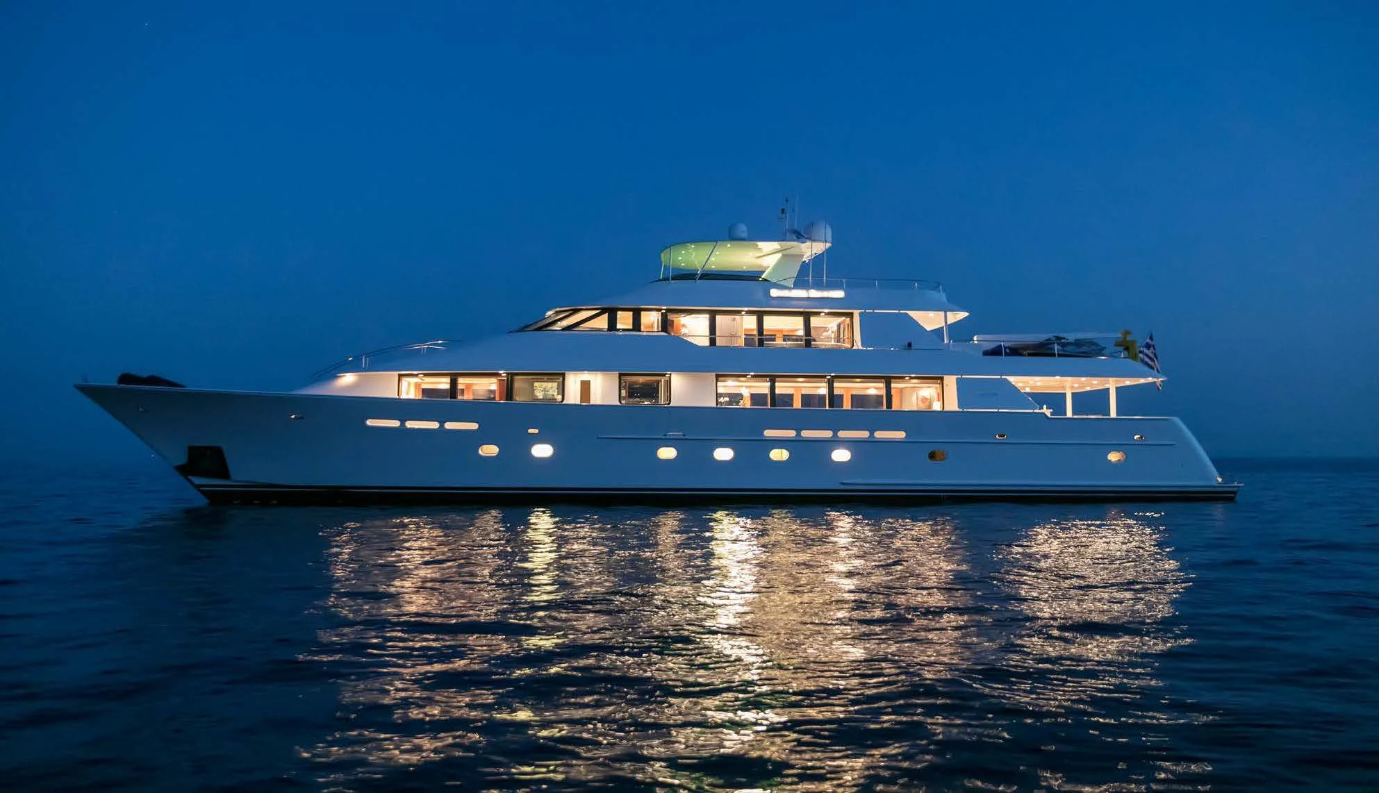 a large cruise ship in the water aboard ENDLESS SUMMER Yacht for Sale
