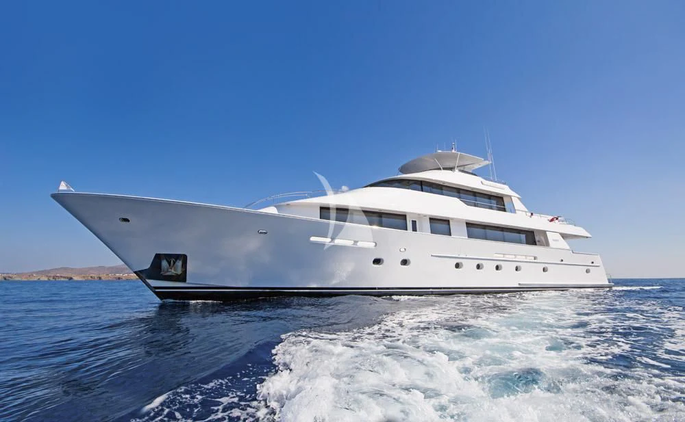a white yacht on the water aboard ENDLESS SUMMER Yacht for Sale