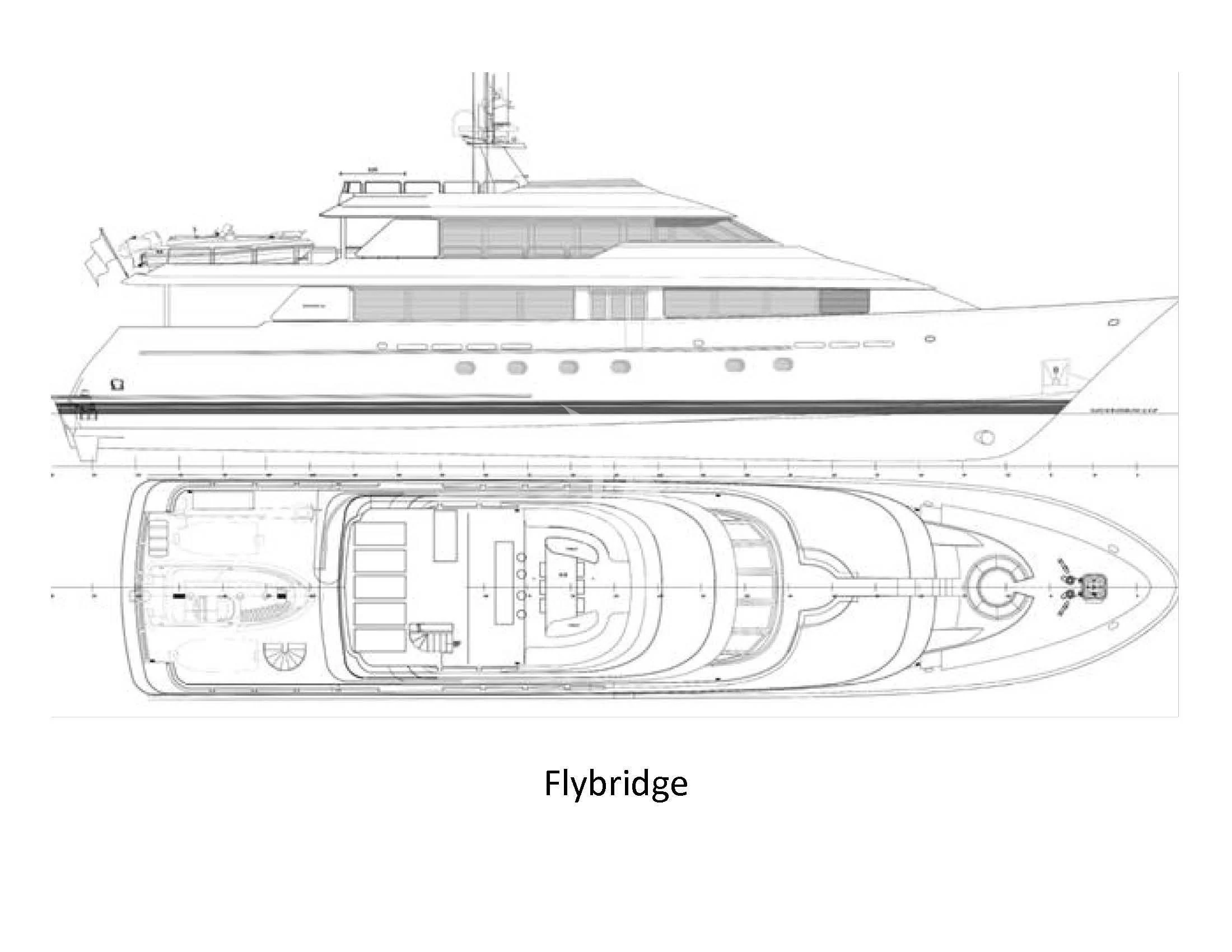 diagram, engineering drawing aboard ENDLESS SUMMER Yacht for Sale