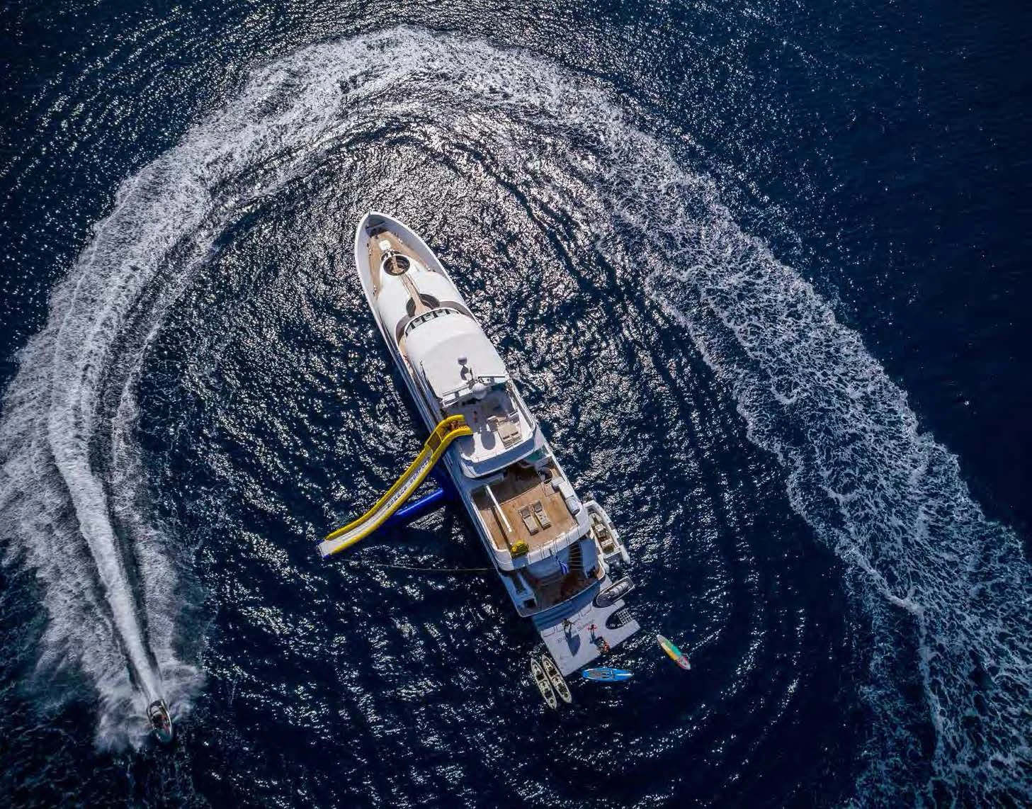 a space shuttle in the water aboard ENDLESS SUMMER Yacht for Sale