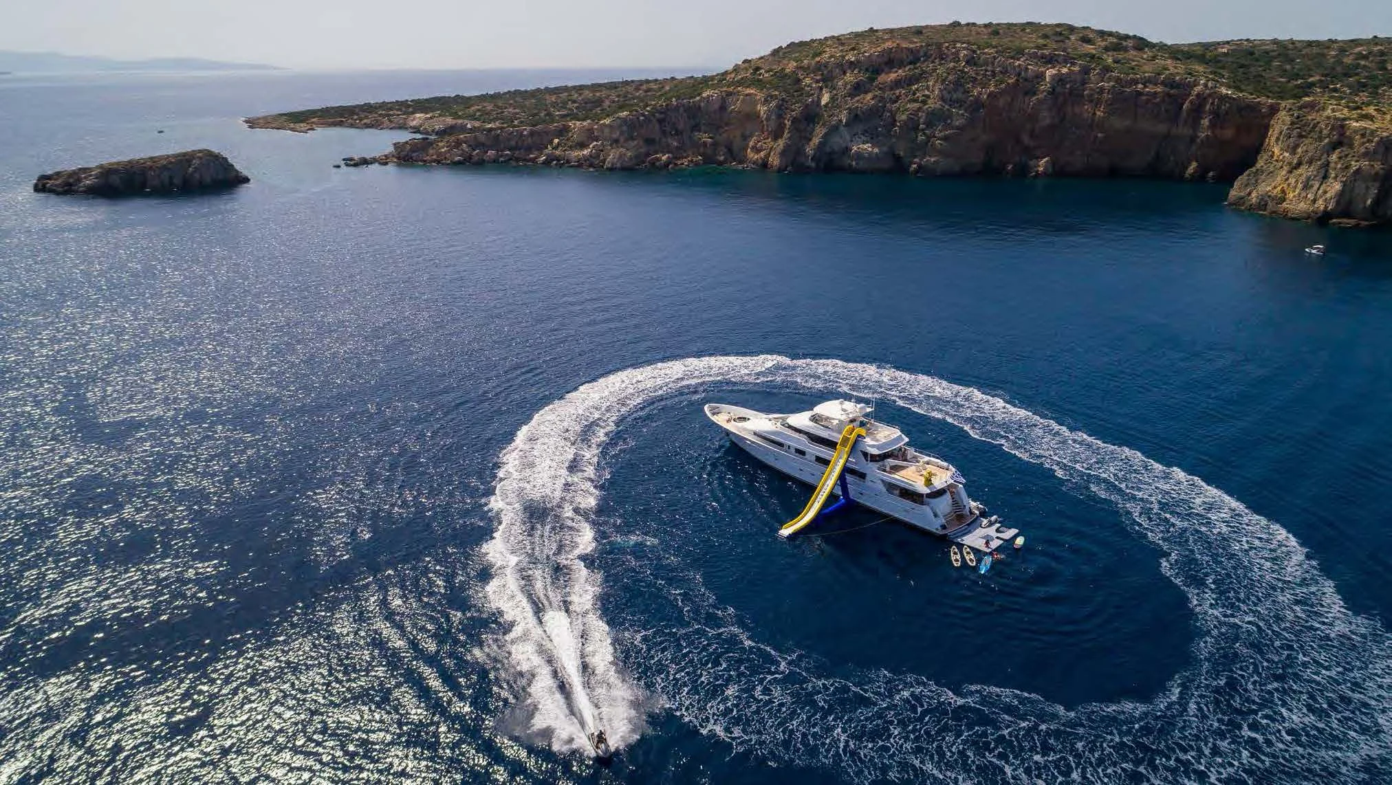 a boat on the water aboard ENDLESS SUMMER Yacht for Sale