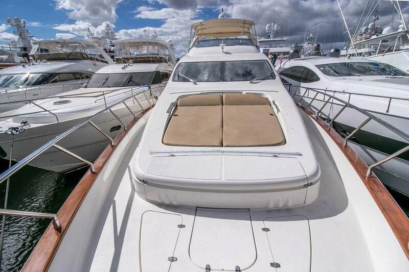 a group of yachts in a harbor aboard AZURE Yacht for Sale