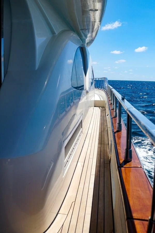 a boat on the water aboard AZURE Yacht for Sale