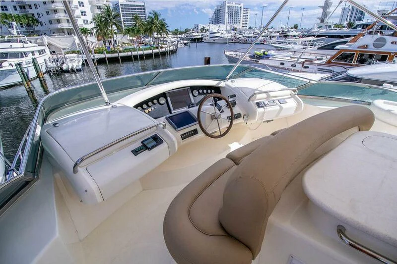 a boat with many boats in it aboard AZURE Yacht for Sale