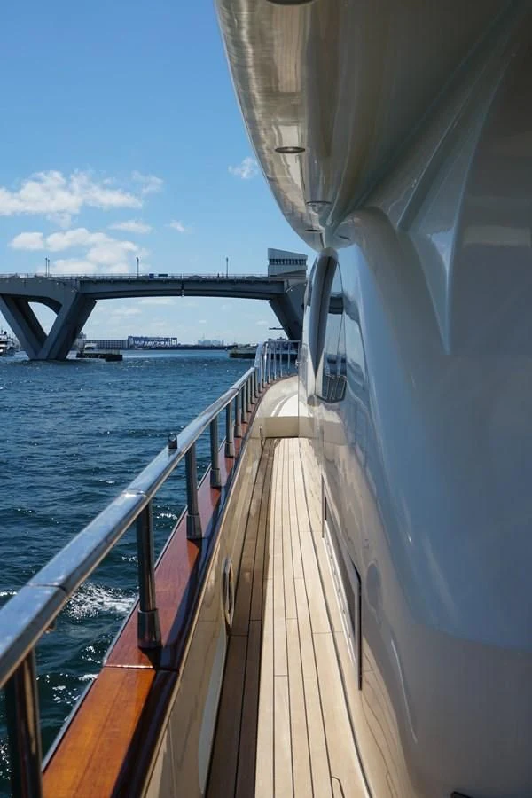 a boat on the water aboard AZURE Yacht for Sale