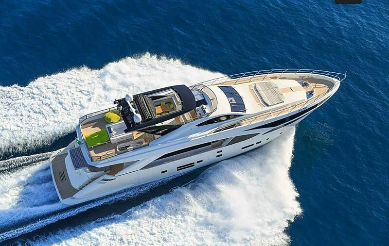 a space ship in the water aboard SEATALY Yacht for Sale