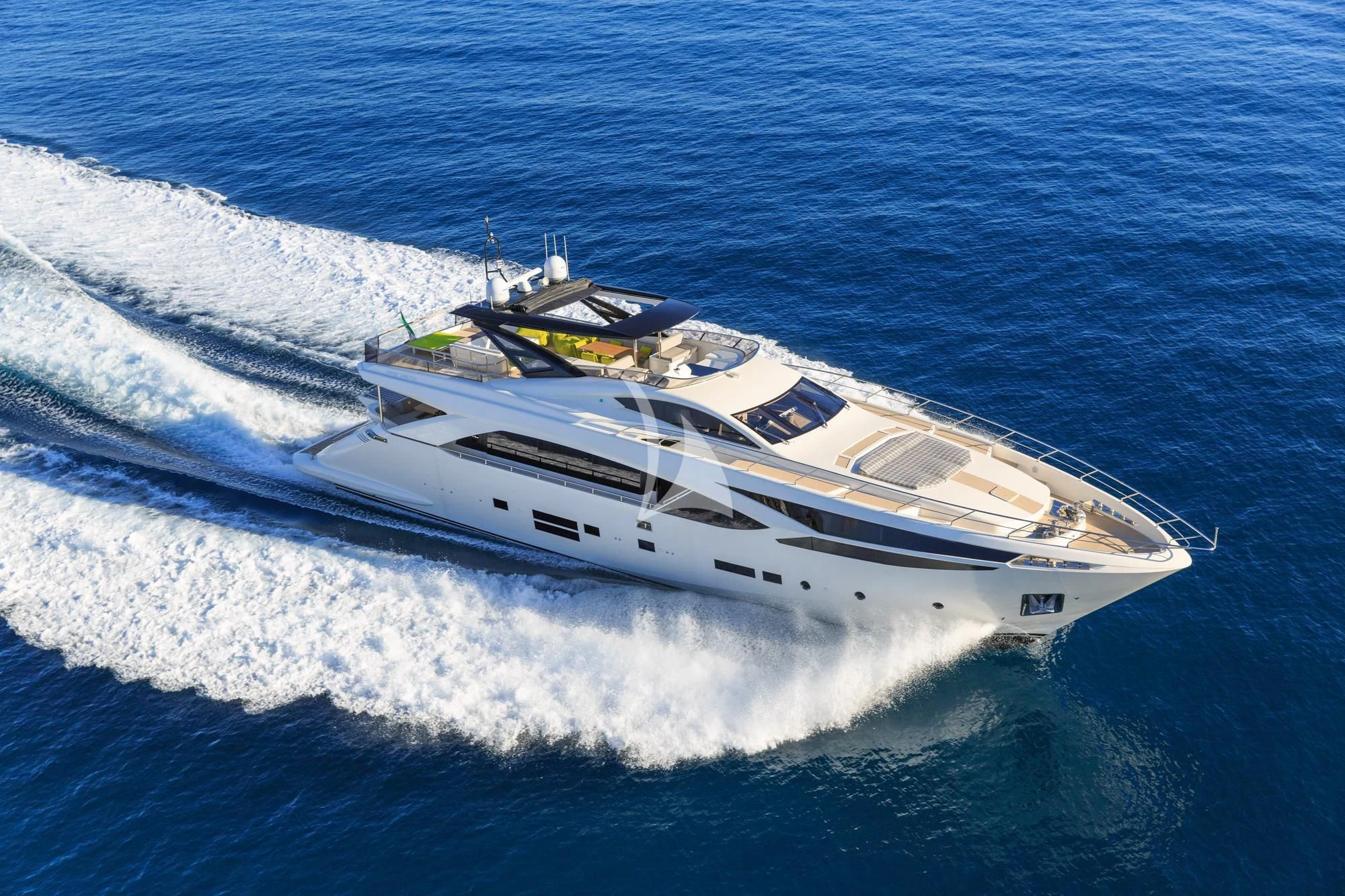 a high angle view of a boat aboard SEATALY Yacht for Sale