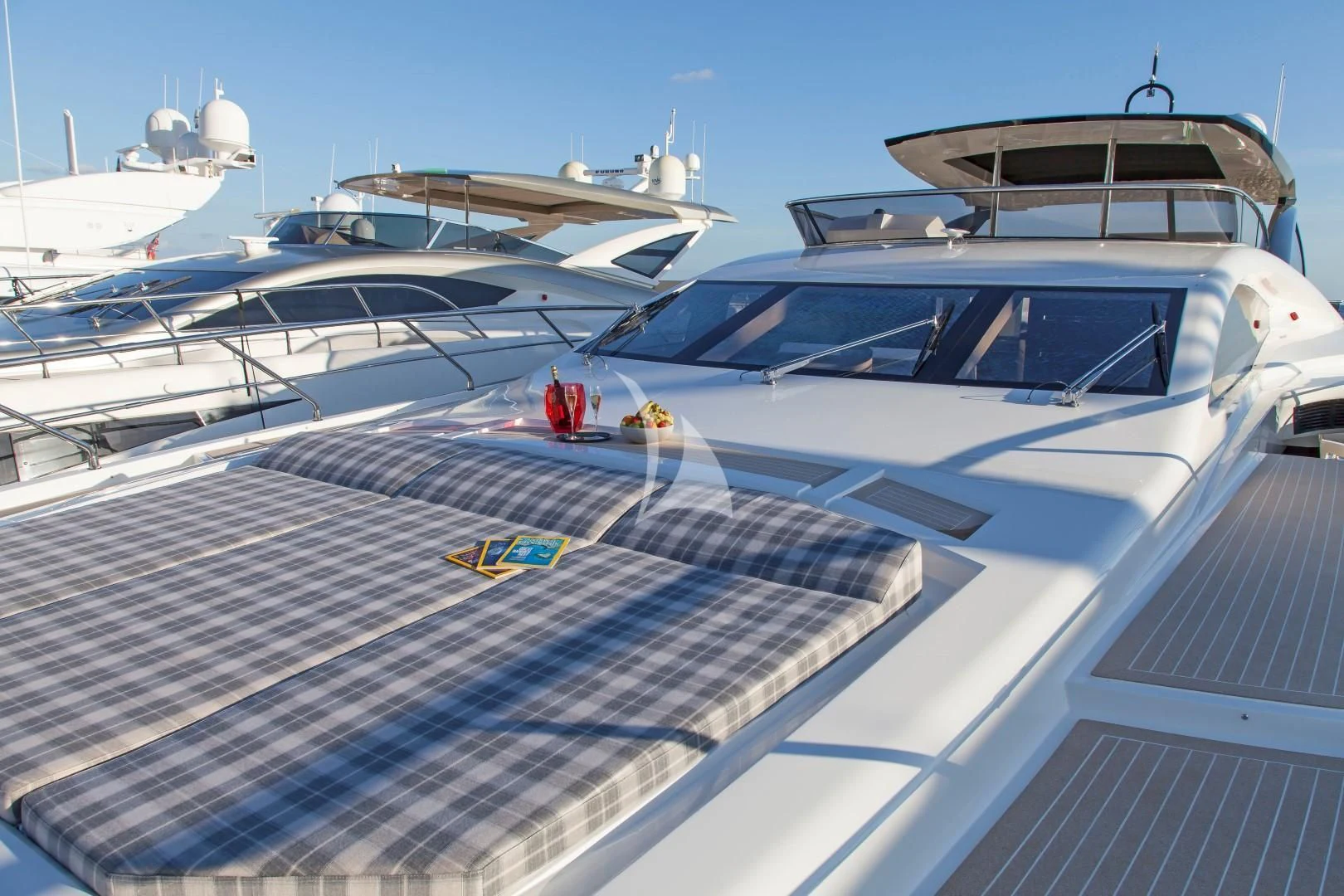 a row of yachts aboard SEATALY Yacht for Sale