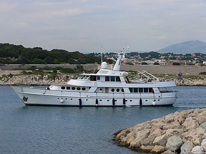 a white yacht in the water aboard C SIDE Yacht for Sale