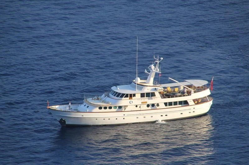 a white boat in the water aboard C SIDE Yacht for Sale