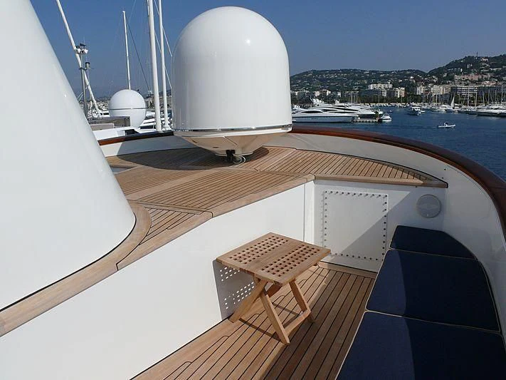 a view of a sea from a window of a plane aboard C SIDE Yacht for Sale