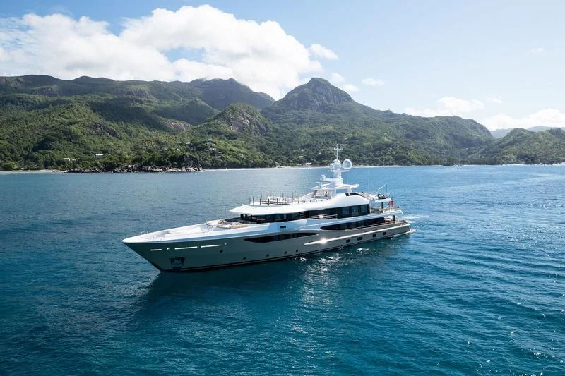 a boat in the water aboard AMIGOS Yacht for Charter