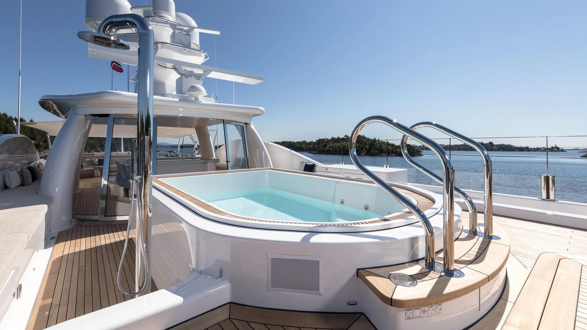 a boat on the water aboard AMIGOS Yacht for Charter