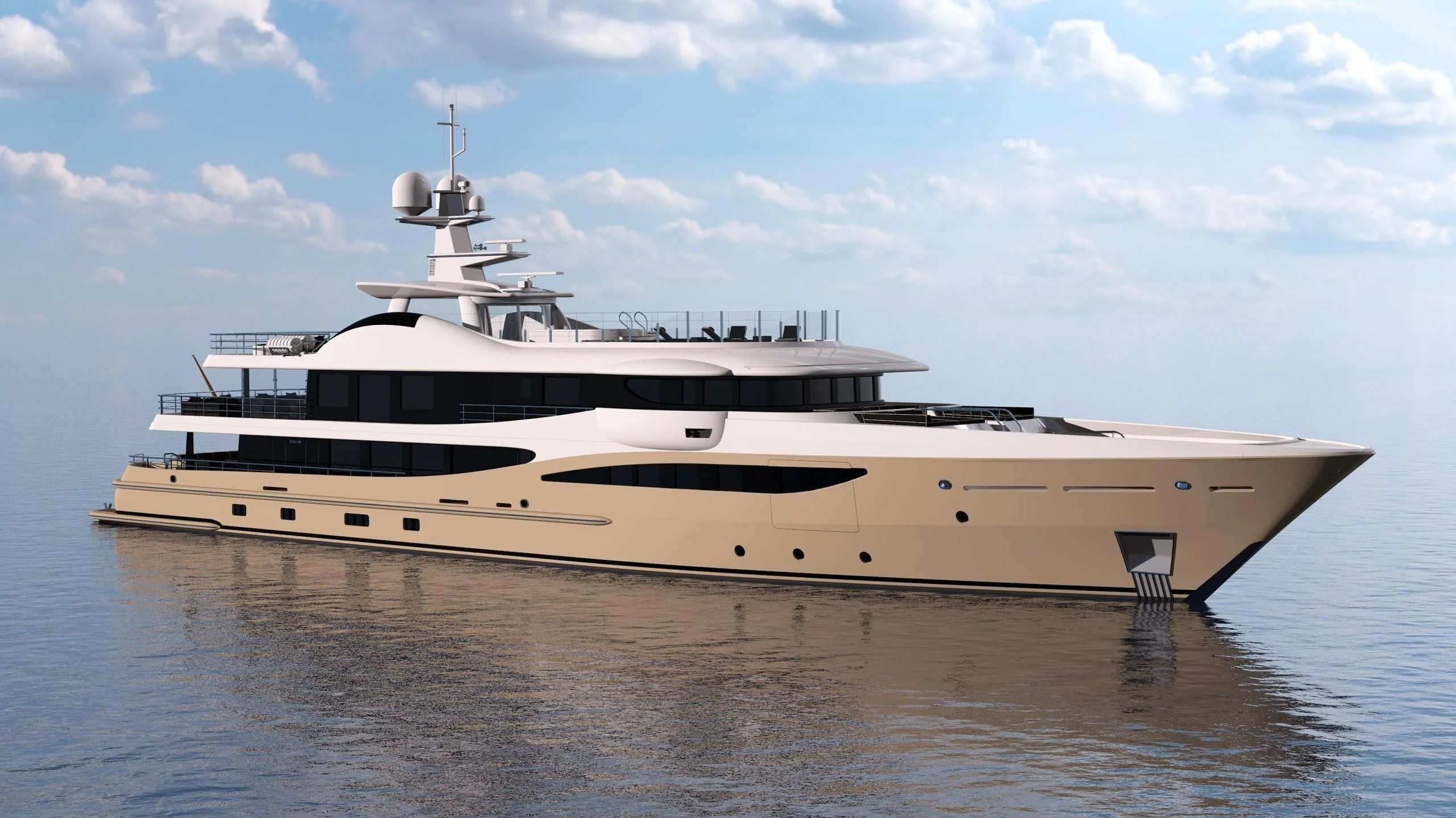 a white yacht on the water aboard AMIGOS Yacht for Charter