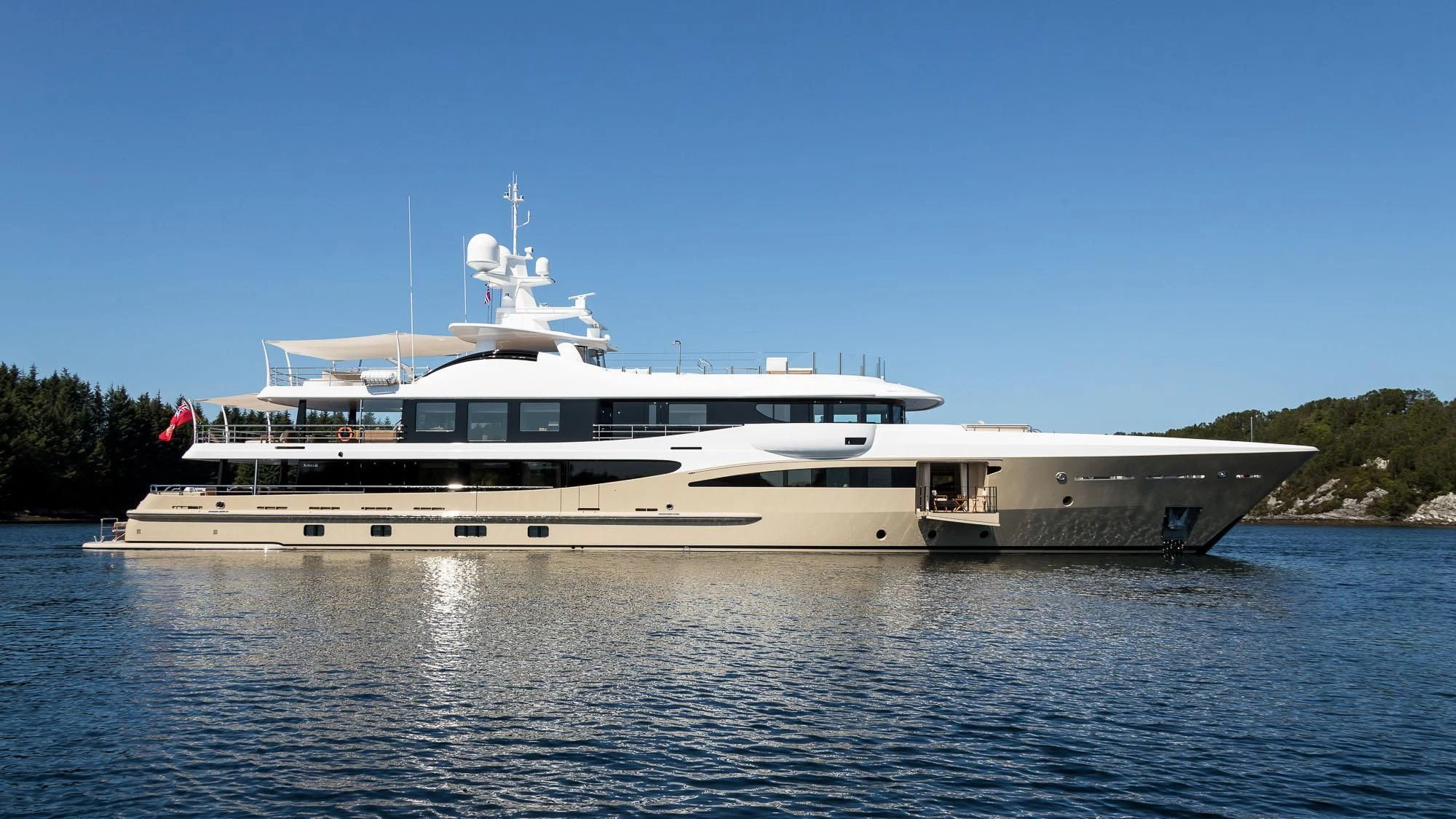 a large boat on the water aboard AMIGOS Yacht for Charter
