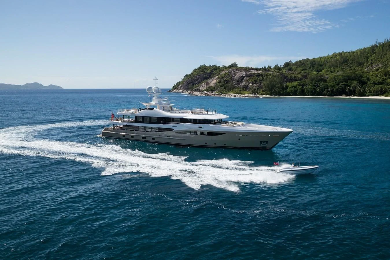 a boat on the water aboard AMIGOS Yacht for Charter