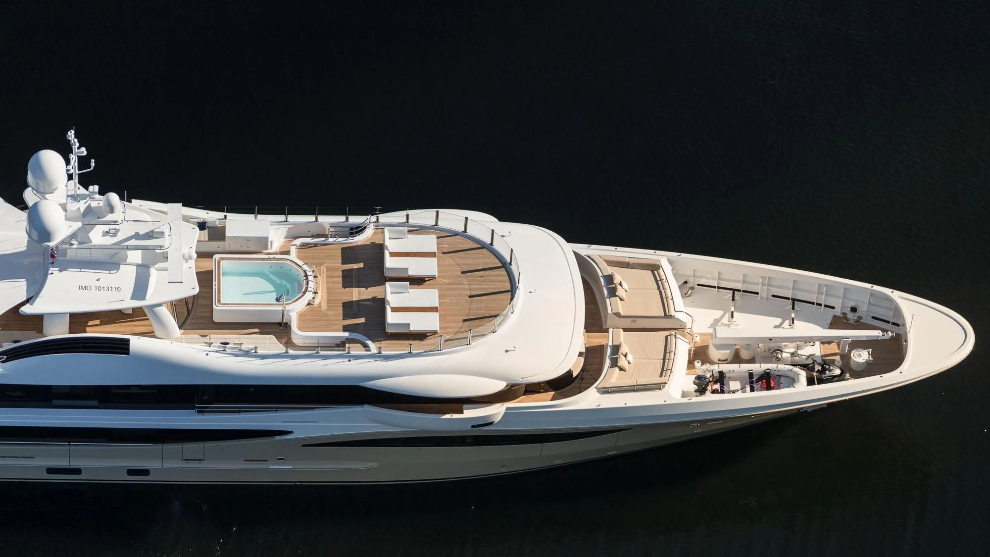 a model of a space ship aboard AMIGOS Yacht for Charter