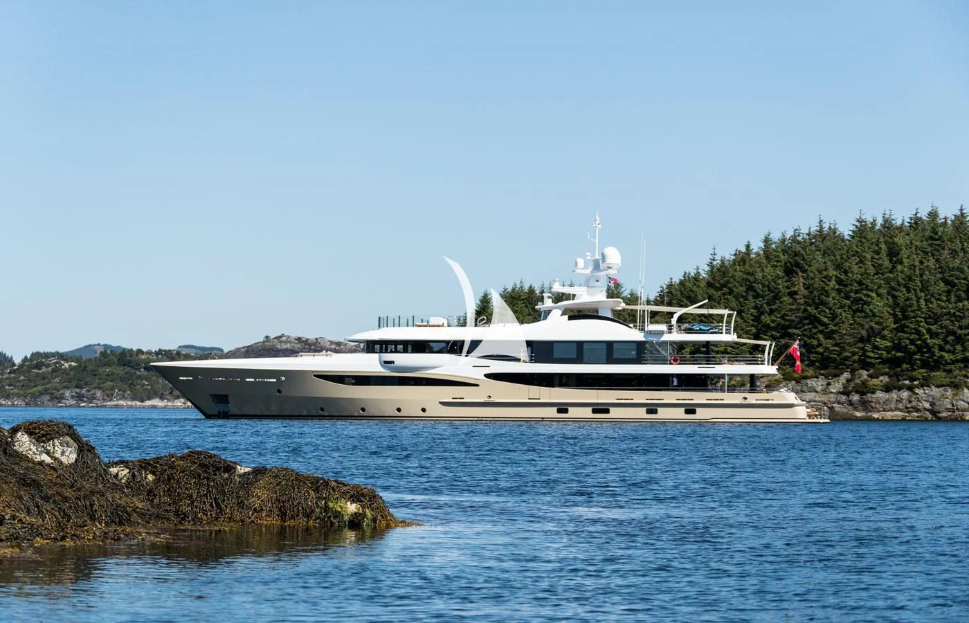a boat on the water aboard AMIGOS Yacht for Charter