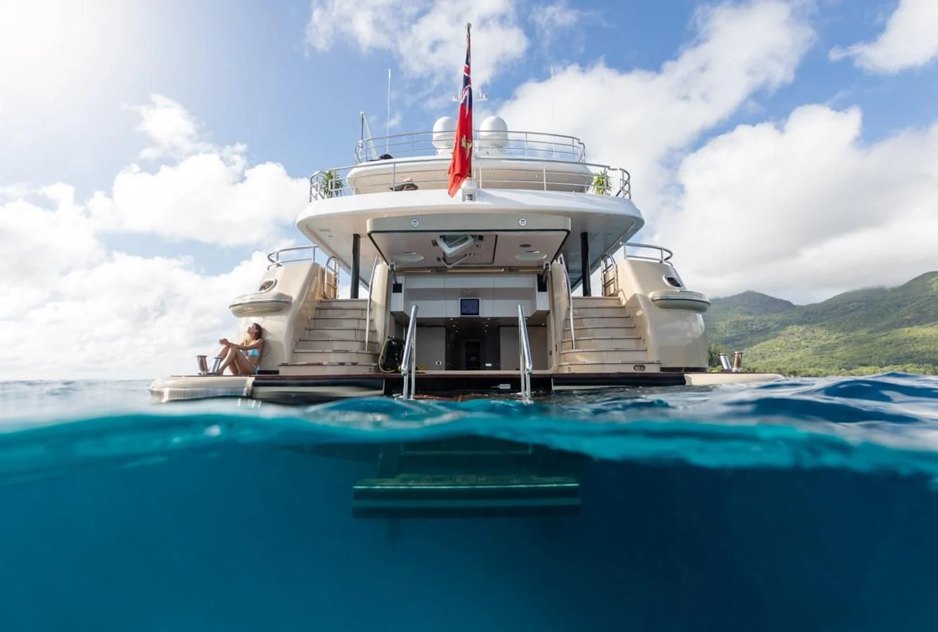 a boat on the water aboard AMIGOS Yacht for Charter