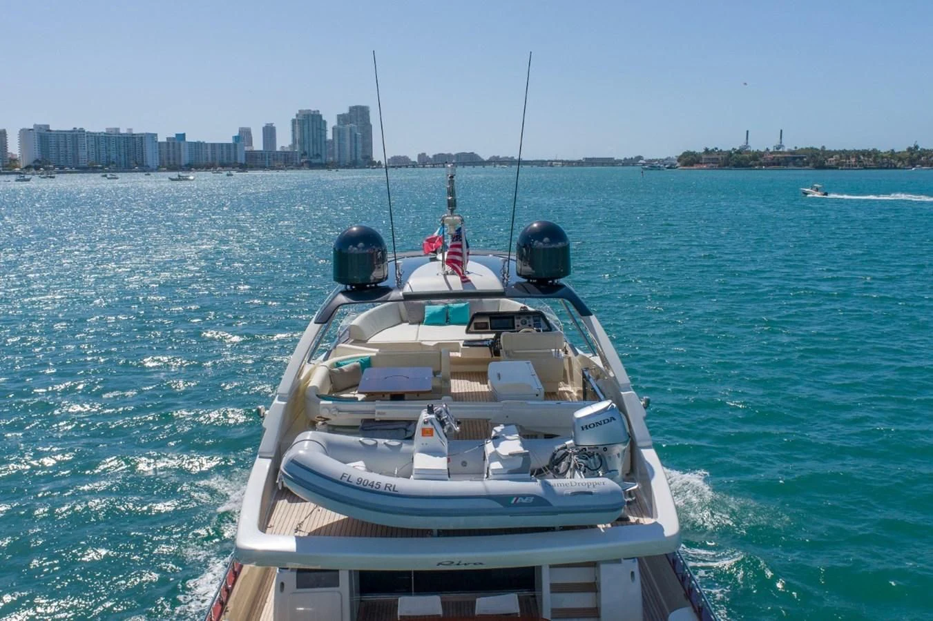 a boat on the water aboard NAMEDROPPER Yacht for Sale