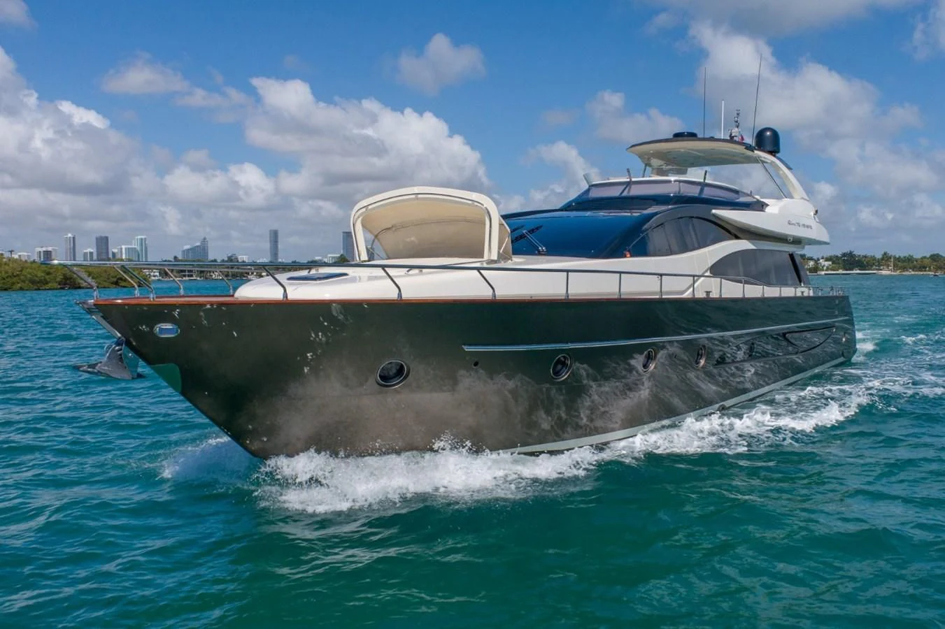 a boat on the water aboard NAMEDROPPER Yacht for Sale