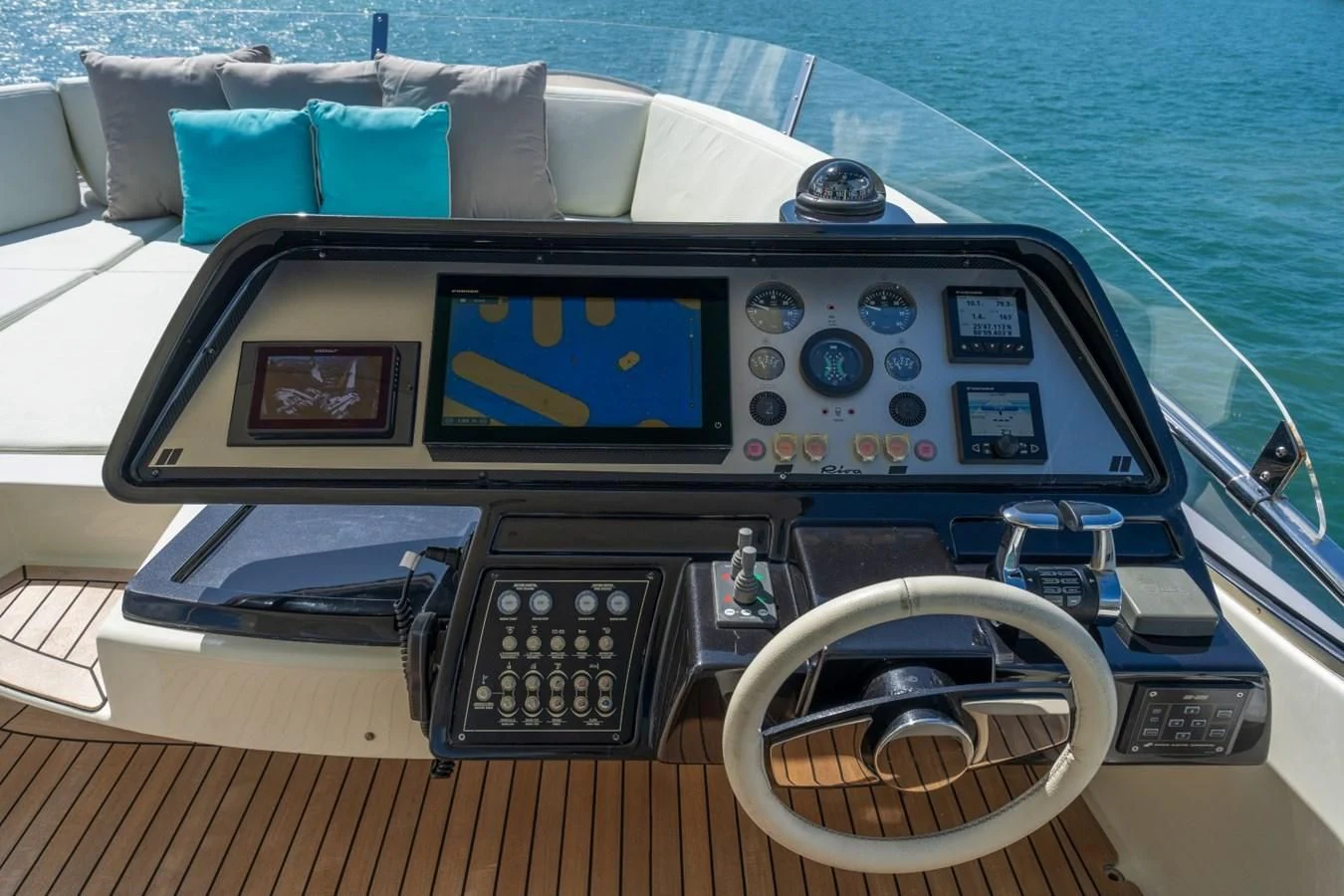 a boat on the water aboard NAMEDROPPER Yacht for Sale