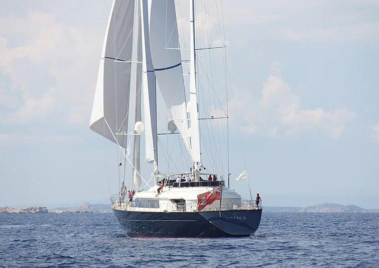a boat sailing on the sea aboard JASALI II Yacht for Charter