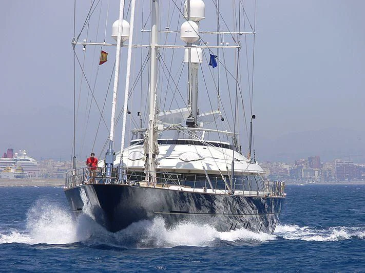 a large boat in the water aboard JASALI II Yacht for Charter