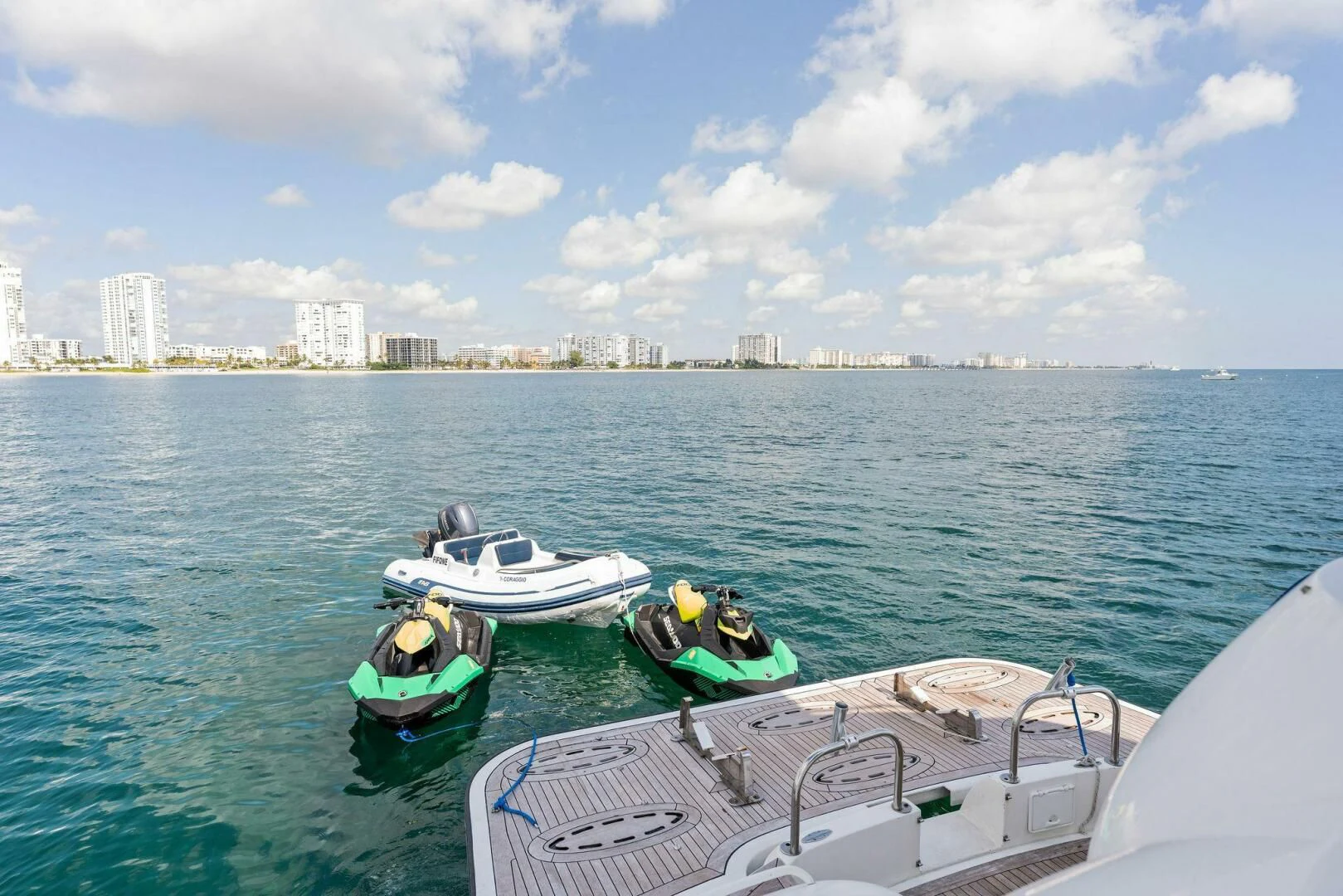boats on the water aboard CORAGGIO Yacht for Sale