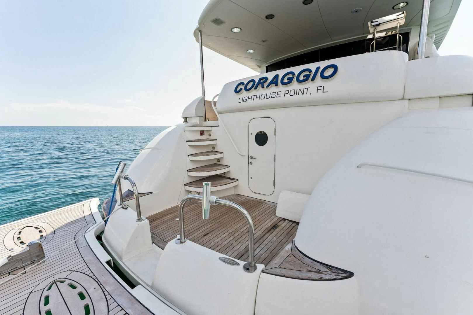 a boat on the water aboard CORAGGIO Yacht for Sale