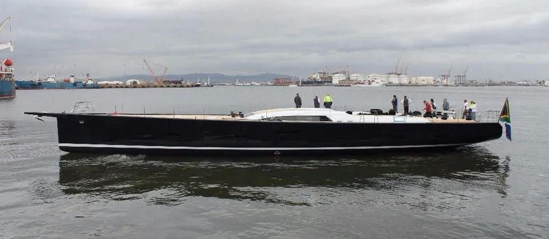 a large boat in the water aboard KIWAYU Yacht for Charter