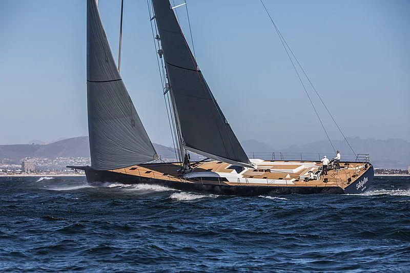 a sailboat on the water aboard KIWAYU Yacht for Charter