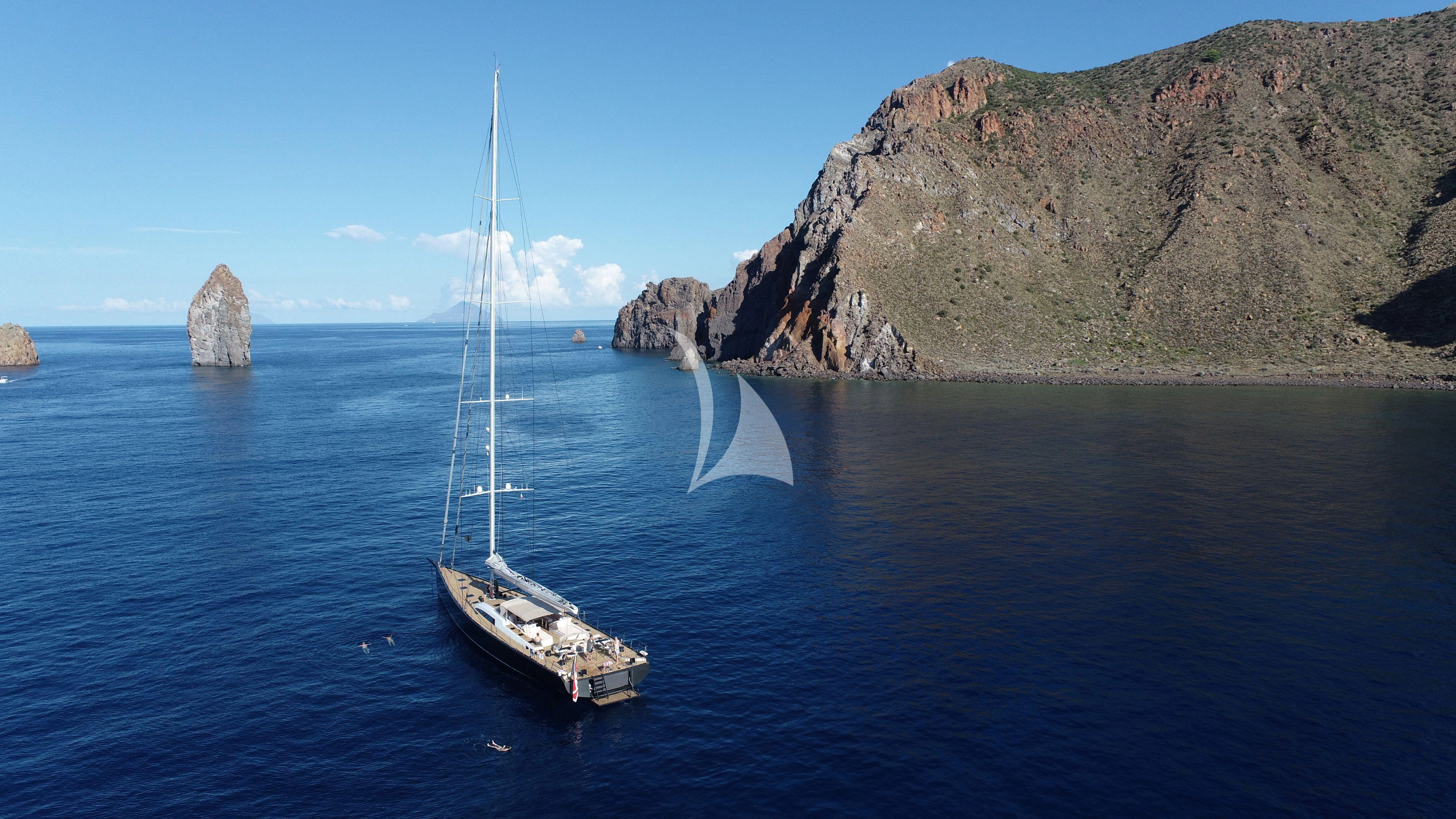 a boat on the water aboard KIWAYU Yacht for Charter