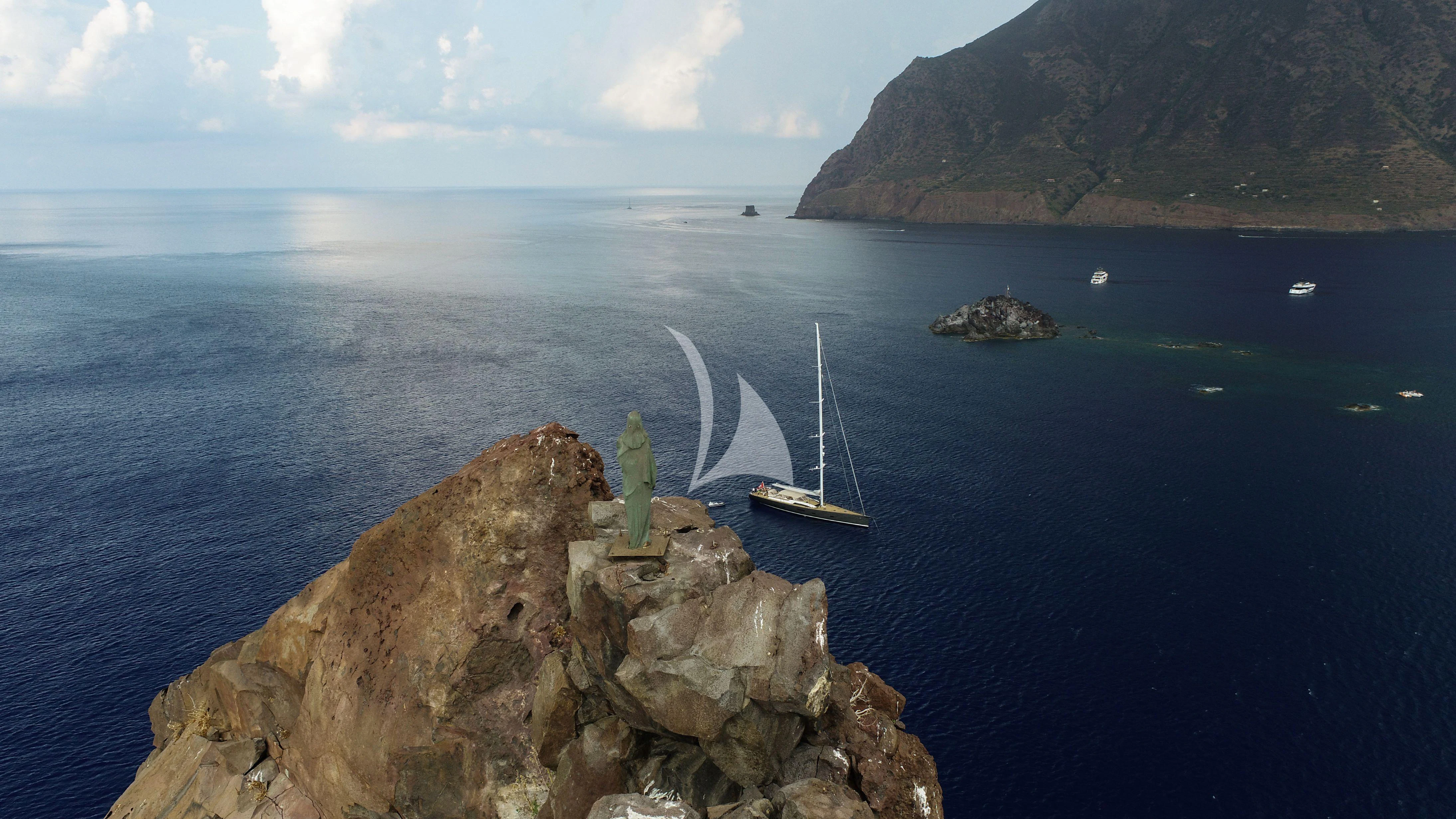 a boat on a body of water aboard KIWAYU Yacht for Charter