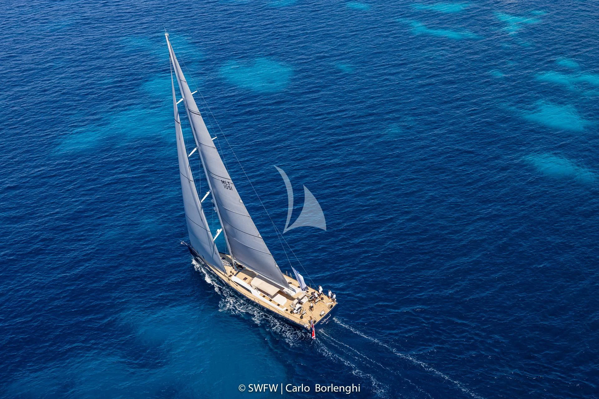 a sailboat in the water aboard KIWAYU Yacht for Charter