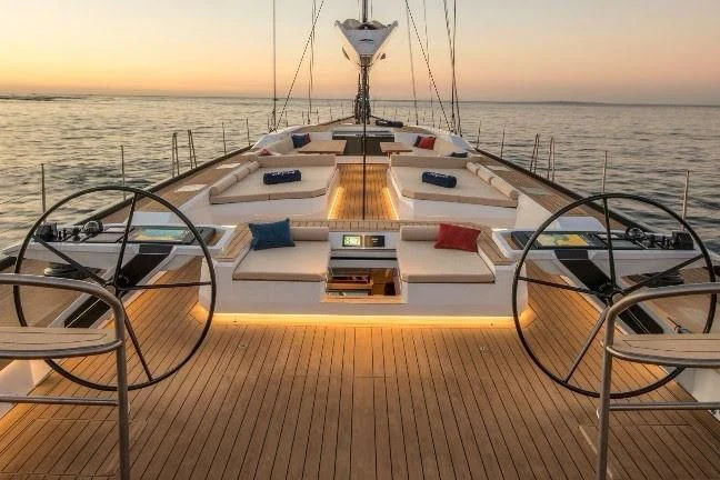 a boat on the water aboard KIWAYU Yacht for Charter