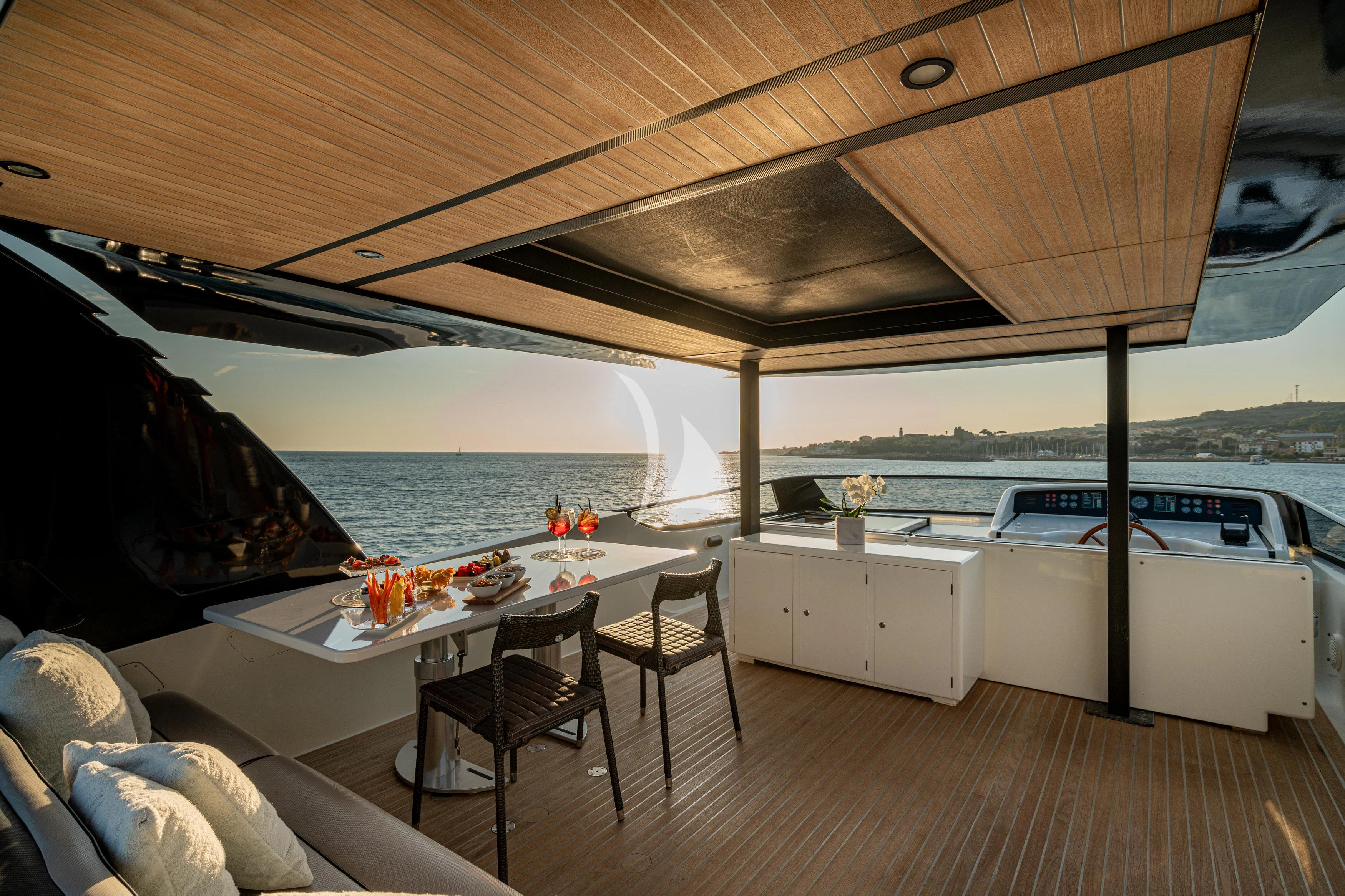 a boat on the water aboard WHITEHAVEN Yacht for Sale