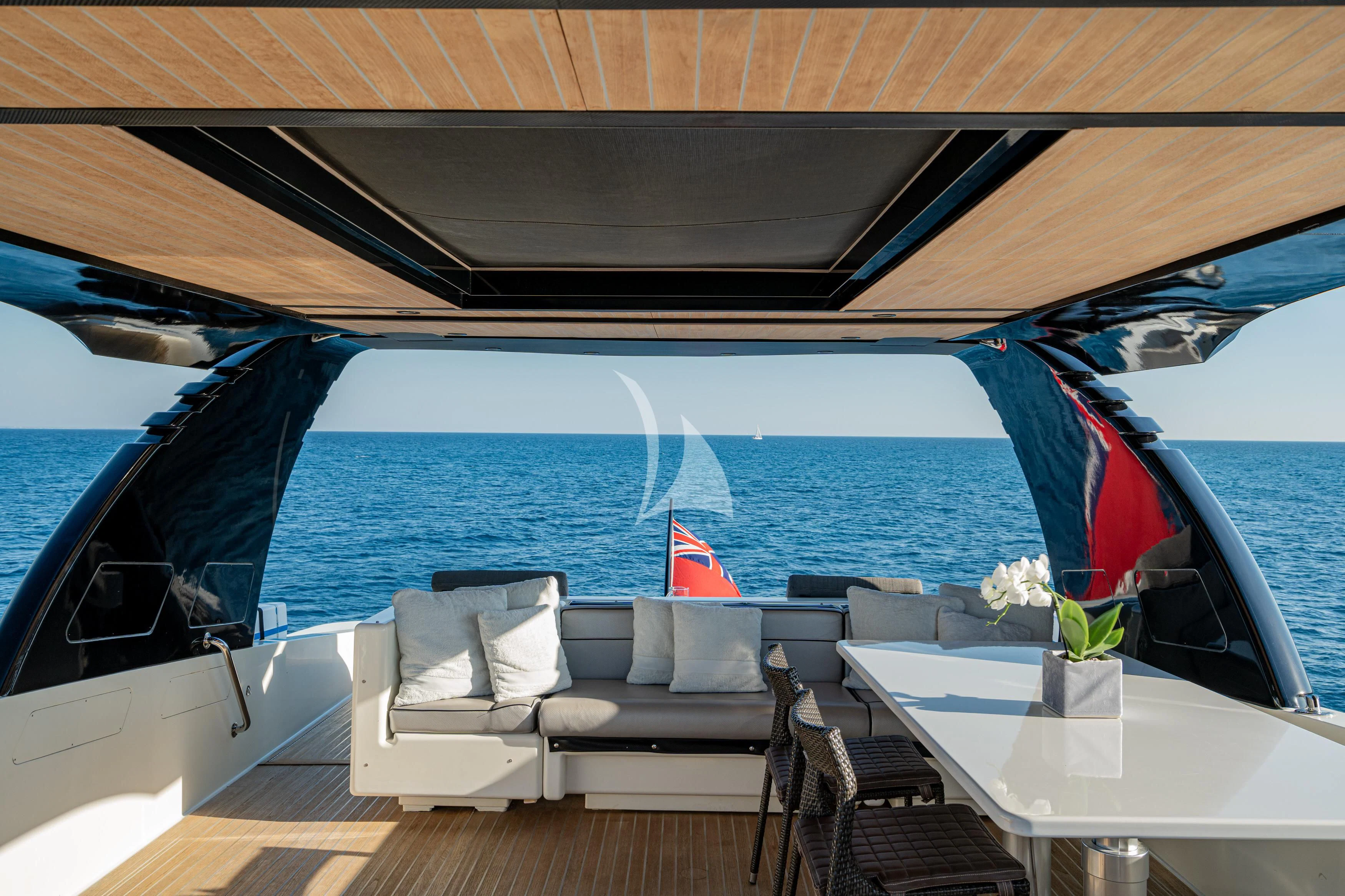 a boat on the water aboard WHITEHAVEN Yacht for Sale