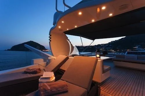 a boat on the water aboard WHITEHAVEN Yacht for Sale